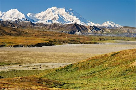 Mont McKinley, Denali National Park et Preserve, Alaska, USA Photographie de stock - Premium Libres de Droits, Code: 600-03240659