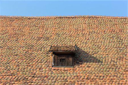 patterned tiles - Dormer Window, Roof, Germany Stock Photo - Premium Royalty-Free, Code: 600-03240844