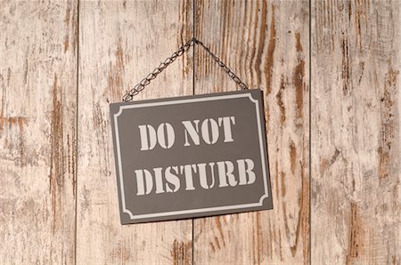 Do Not Disturb Sign Stock Photo - Premium Royalty-Free, Code: 600-03284190