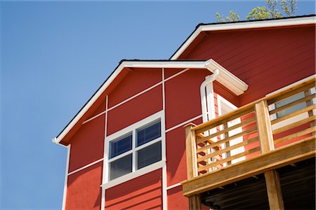 railing architecture detail - Leed Certified House, Portland, Oregon, USA Stock Photo - Premium Royalty-Free, Code: 600-03294901