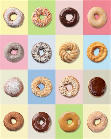 pastel (color) - Donuts Photographie de stock - Premium Libres de Droits, Code: 600-03333226