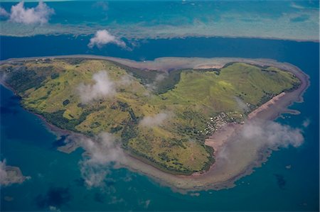 Vue aérienne des îles Fidji Photographie de stock - Premium Libres de Droits, Code: 600-03368785