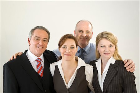 smile group white background - Group Portrait of Business People Stock Photo - Premium Royalty-Free, Code: 600-03404555