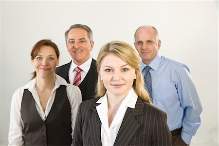 smile group white background - Group Portrait of Business People Stock Photo - Premium Royalty-Free, Code: 600-03404557