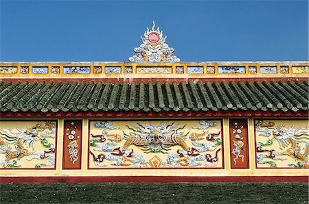 palacio imperial - Imperial Palace, Hue Citadel, Hue, Thua Thien-Hue Province, Vietnam Foto de stock - Sin royalties Premium, Código: 600-03404688