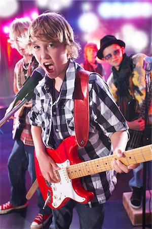 Boys in Rock Band Stock Photo - Premium Royalty-Free, Code: 600-03404714