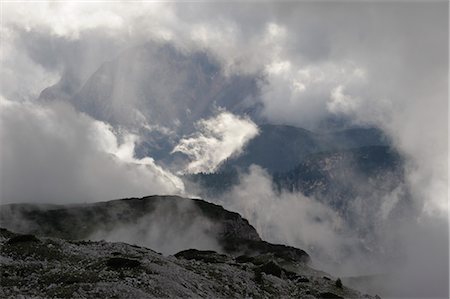 sexten dolomites - Vue des montagnes, Sesto, Trentin Haut Adige, Italie Photographie de stock - Premium Libres de Droits, Code: 600-03407645