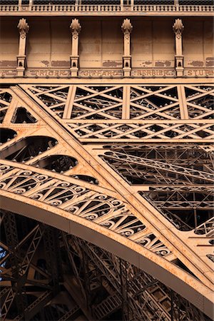 structure - Eiffel Tower Detail, Paris, Ile-de-France, France Stock Photo - Premium Royalty-Free, Code: 600-03408054