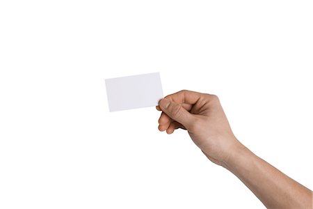 Person Holding Blank Card Foto de stock - Sin royalties Premium, Código: 600-03403782