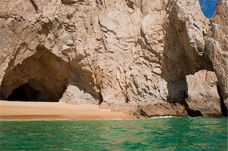 Cave and Beach, Baja, Mexico Stock Photo - Premium Royalty-Free, Code: 600-03446091