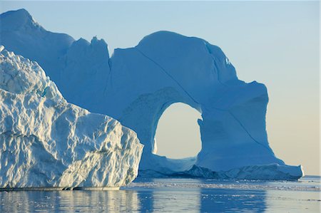 Iceberg in Disko Bay, Jakobshavn Glacier, Ilulissat, Greenland Foto de stock - Sin royalties Premium, Código: 600-03456554