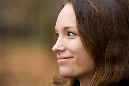 side profile face smile - Portrait of Woman, Mannheim, Baden-Wurttemberg, Germany Stock Photo - Premium Royalty-Free, Code: 600-03451487