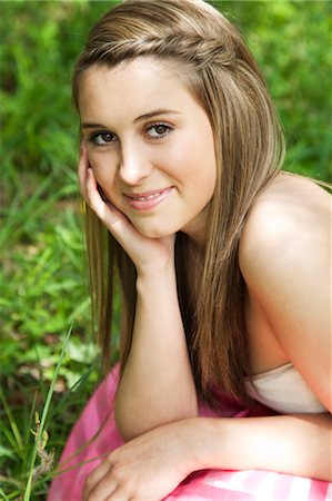 Portrait of Teenage Girl Stock Photo - Premium Royalty-Free, Code: 600-03463176