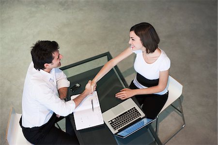 employee top view - Business Meeting Stock Photo - Premium Royalty-Free, Code: 600-03556676