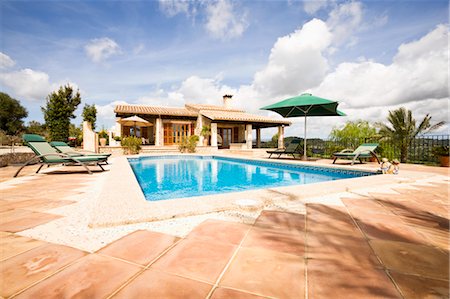 european home garden - Swimming Pool, Mallorca, Spain Stock Photo - Premium Royalty-Free, Code: 600-03586418