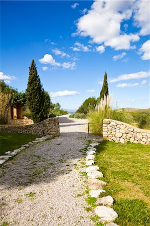 shrubs walkway - Mallorca, Espagne Photographie de stock - Premium Libres de Droits, Code: 600-03586436