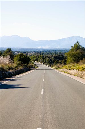 Road in Mallorca, Spain Foto de stock - Sin royalties Premium, Código: 600-03586445