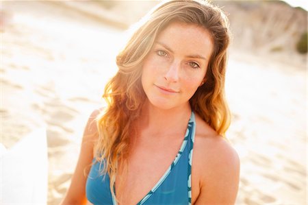 Woman and Surfboard, Baja California Sur, Mexico Stock Photo - Premium Royalty-Free, Code: 600-03586489