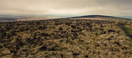 simsearch:700-03799551,k - View of Dartmoor From Rippon Tor, Widecombe in the Moor, Devon, England Foto de stock - Sin royalties Premium, Código: 600-03586767