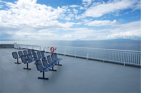 pont (bateau) - Ferry, Georgia Strait, Colombie Britannique, Canada Photographie de stock - Premium Libres de Droits, Code: 600-03587226