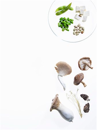 Mushrooms and Soy Products Stock Photo - Premium Royalty-Free, Code: 600-03587379