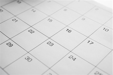 Calendar Stock Photo - Premium Royalty-Free, Code: 600-03615742