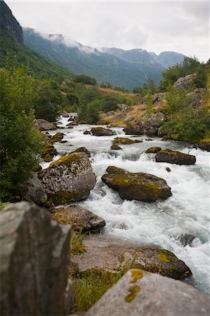 stromschnelle - Roseland, Folgefonna Nationalpark, Hordaland, Haugesund, Norwegen Stockbilder - Premium RF Lizenzfrei, Bildnummer: 600-03621211