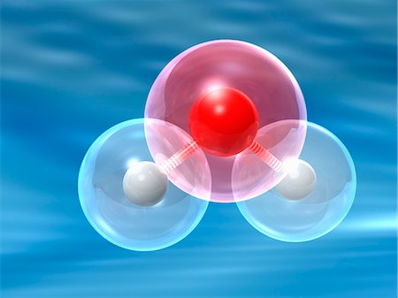 electromagnetic field - Water Molecule Stock Photo - Premium Royalty-Free, Code: 600-03621458