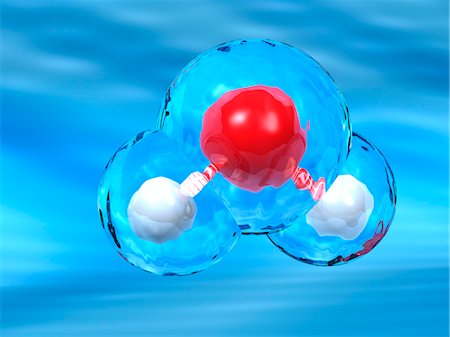 Water Molecule Stock Photo - Premium Royalty-Free, Code: 600-03621459