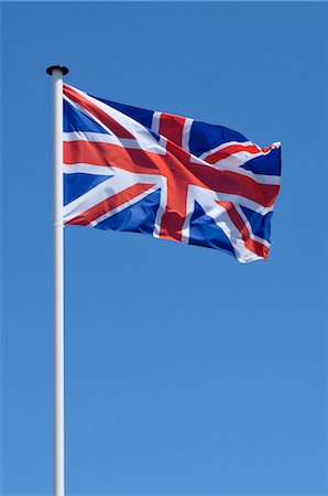 flagpole - British Flag Stock Photo - Premium Royalty-Free, Code: 600-03622651