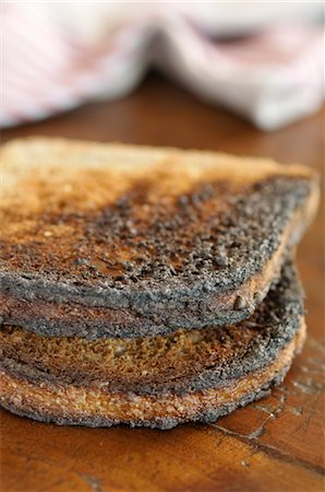 Burnt Toast Stock Photo - Premium Royalty-Free, Code: 600-03622664