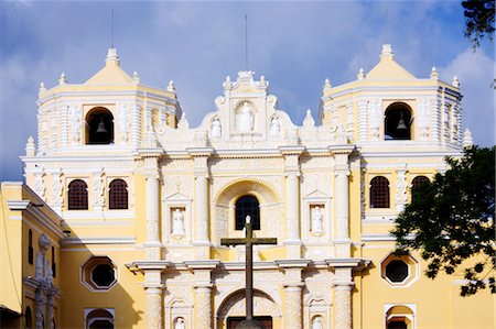 Iglesia La Merced, Antigua, Sacatepequez Department, Guatemala Stock Photo - Premium Royalty-Free, Code: 600-03638806