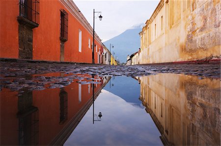 Straße, Antigua, Abteilung Sacatepequez, Guatemala Stockbilder - Premium RF Lizenzfrei, Bildnummer: 600-03638810