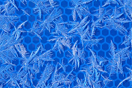 simsearch:600-06302251,k - Close-up of Frost on Blue Background Foto de stock - Sin royalties Premium, Código: 600-03644564