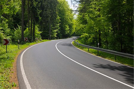 Road in Springtime, Oberbessenbach, Spessart, Bavaria, Germany Stock Photo - Premium Royalty-Free, Code: 600-03644576