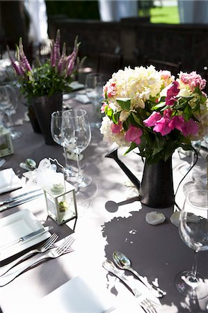 simsearch:700-03587116,k - Table Set for Wedding Reception Stock Photo - Premium Royalty-Free, Code: 600-03644901