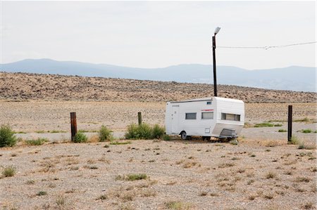 Abandoned Trailer in Desert, British Columbia, Canada Stock Photo - Premium Royalty-Free, Code: 600-03641242