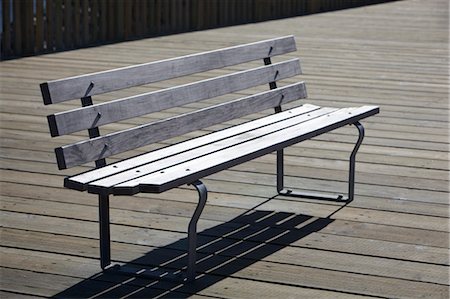 daytime park bench - Empty Bench Stock Photo - Premium Royalty-Free, Code: 600-03665739