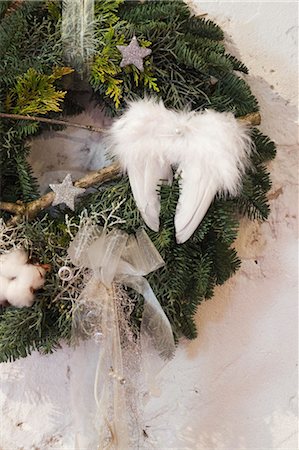 Christmas Wreath Foto de stock - Sin royalties Premium, Código: 600-03685786