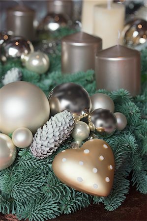 simsearch:600-03659190,k - Christmas Decorations Foto de stock - Sin royalties Premium, Código: 600-03685948