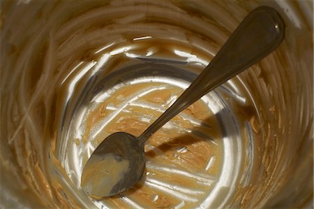 spoon of peanut butter Stock Photo