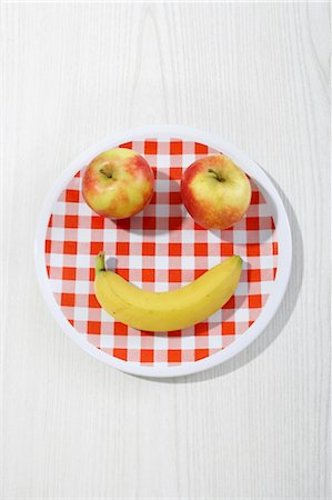 Face Made from Fruit Foto de stock - Sin royalties Premium, Código: 600-03682057