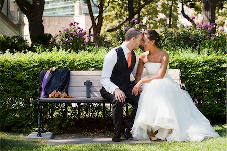 Mariée et le marié, Toronto, Ontario, Canada Photographie de stock - Premium Libres de Droits, Code: 600-03682164
