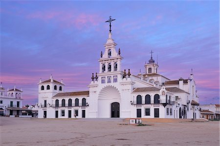 Ermita del Rocio, El Rocio, Huelva Province, Costa de la Luz, Andalusia, Spain Stock Photo - Premium Royalty-Free, Code: 600-03682250