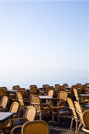 sea majorca nobody - Restaurant Patio, Majorca, Spain Foto de stock - Sin royalties Premium, Código: 600-03682284