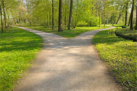encrucijada - Park, Aschaffenburg, Franconia, Bavaria, Germany Foto de stock - Sin royalties Premium, Código: 600-03697841