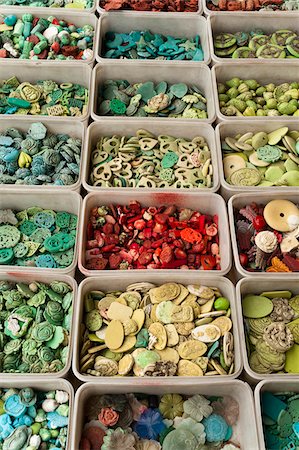 Beads, Panjiayuan Flea Market, Chaoyang District, Beijing, China Stock Photo - Premium Royalty-Free, Code: 600-03698090