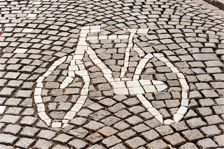 Bicycle Path Sign, Maastricht, Limburg, Netherlands Foto de stock - Sin royalties Premium, Código: 600-03698232