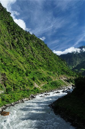 simsearch:700-03737807,k - Marsyangdi River Valley, Annapurna Conservation Area, Gandaki, Pashchimanchal, Nepal Fotografie stock - Premium Royalty-Free, Codice: 600-03737736