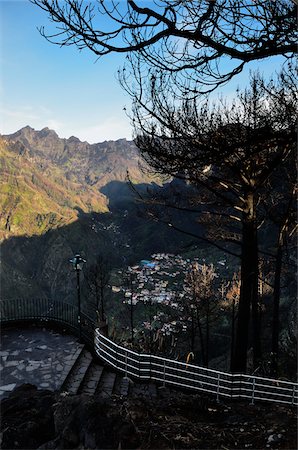 View of Curral das Freiras from Eira do Serrado, Camara de Lobos, Madeira, Portugal Stock Photo - Premium Royalty-Free, Code: 600-03737991